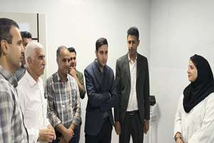  بازدید سرپرست شبکه بهداشت و درمان به همراه بخشدار ، شهردار و اعضای شورای شهرافزر از مرکز جامع سلامت شهر افزر