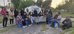  برپایی غرفه سلامت در شهر امام شهر، شهرستان قیروکارزین به مناسبت هفته سلامت